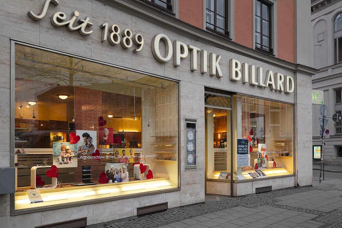 Optiker-Fachgeschäft Optik Billard in München am Gärtnerplatz